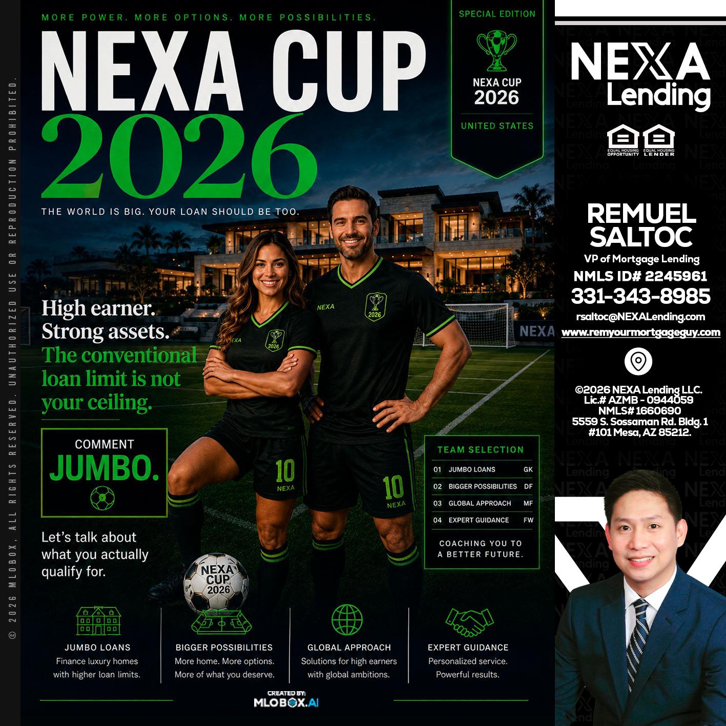 NEXA CUP 2026 - Remuel Saltoc -VP of Mortgage Lending