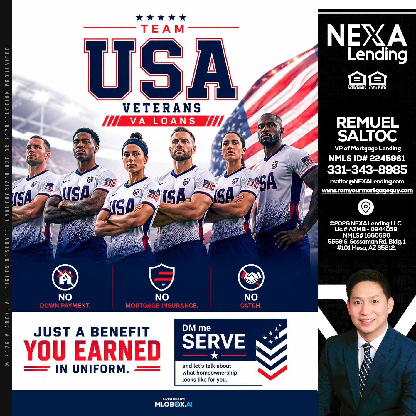 USA TEAM - Remuel Saltoc -VP of Mortgage Lending