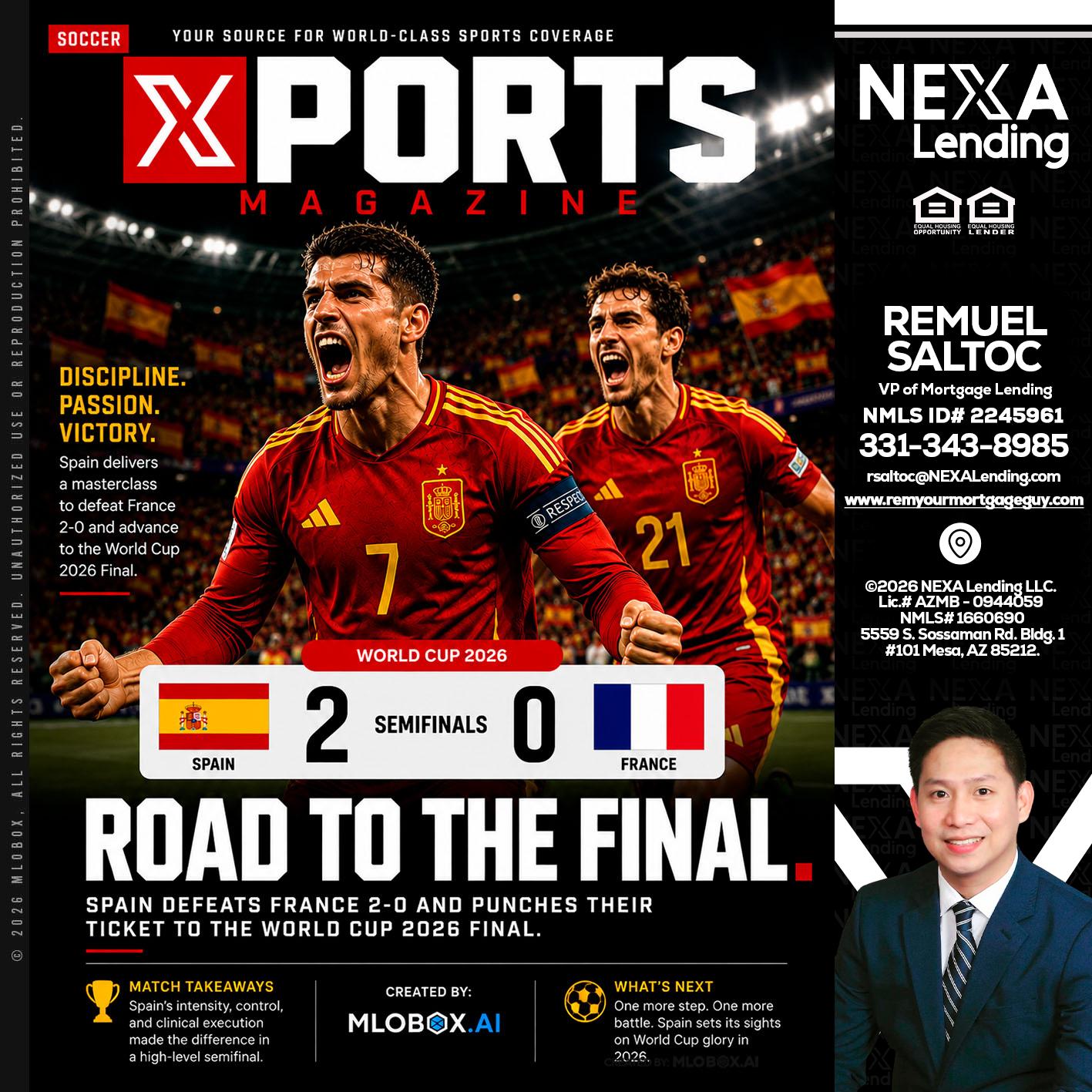 XPORTS WORLD CUP 2026 - Remuel Saltoc -VP of Mortgage Lending