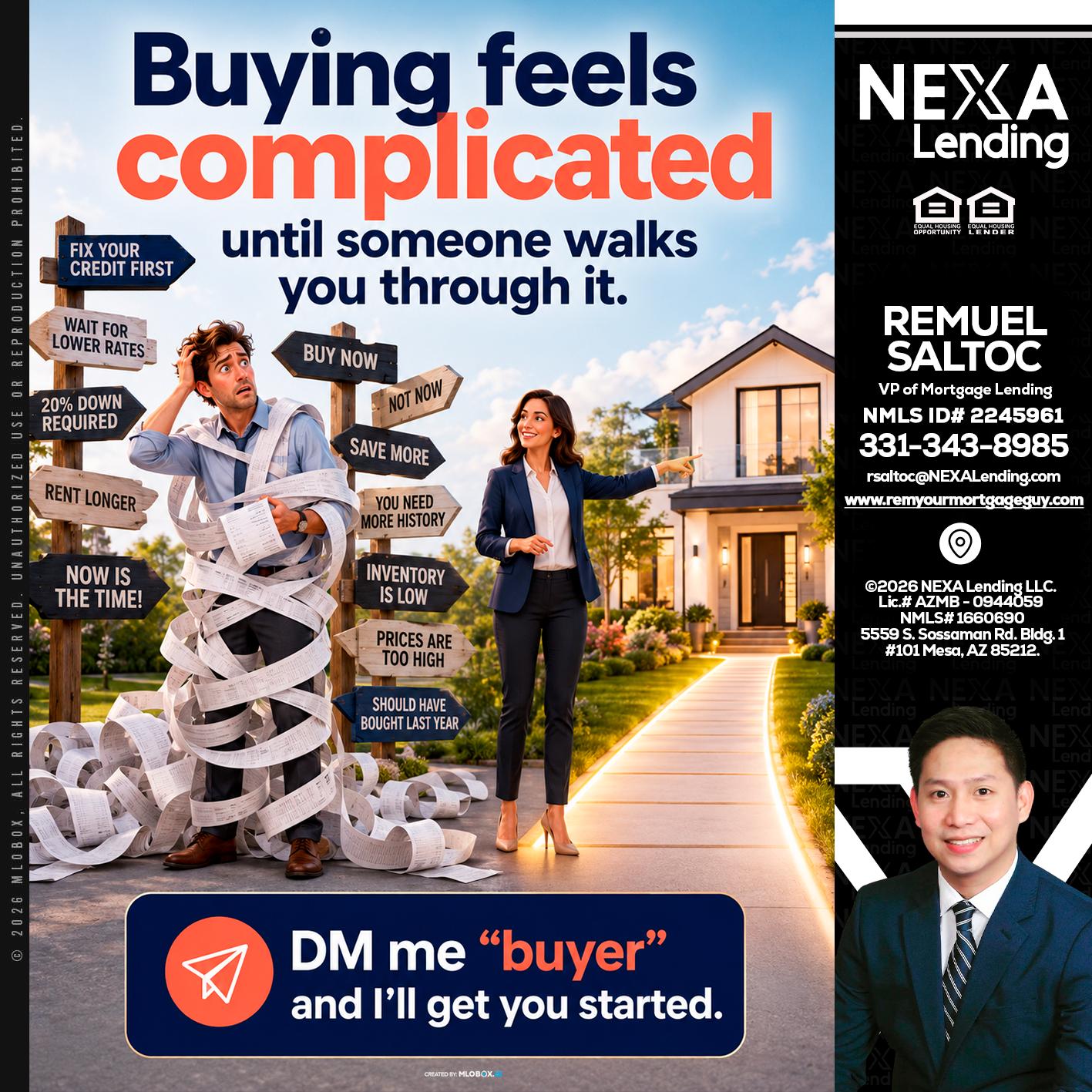 buying feels - Remuel Saltoc -VP of Mortgage Lending