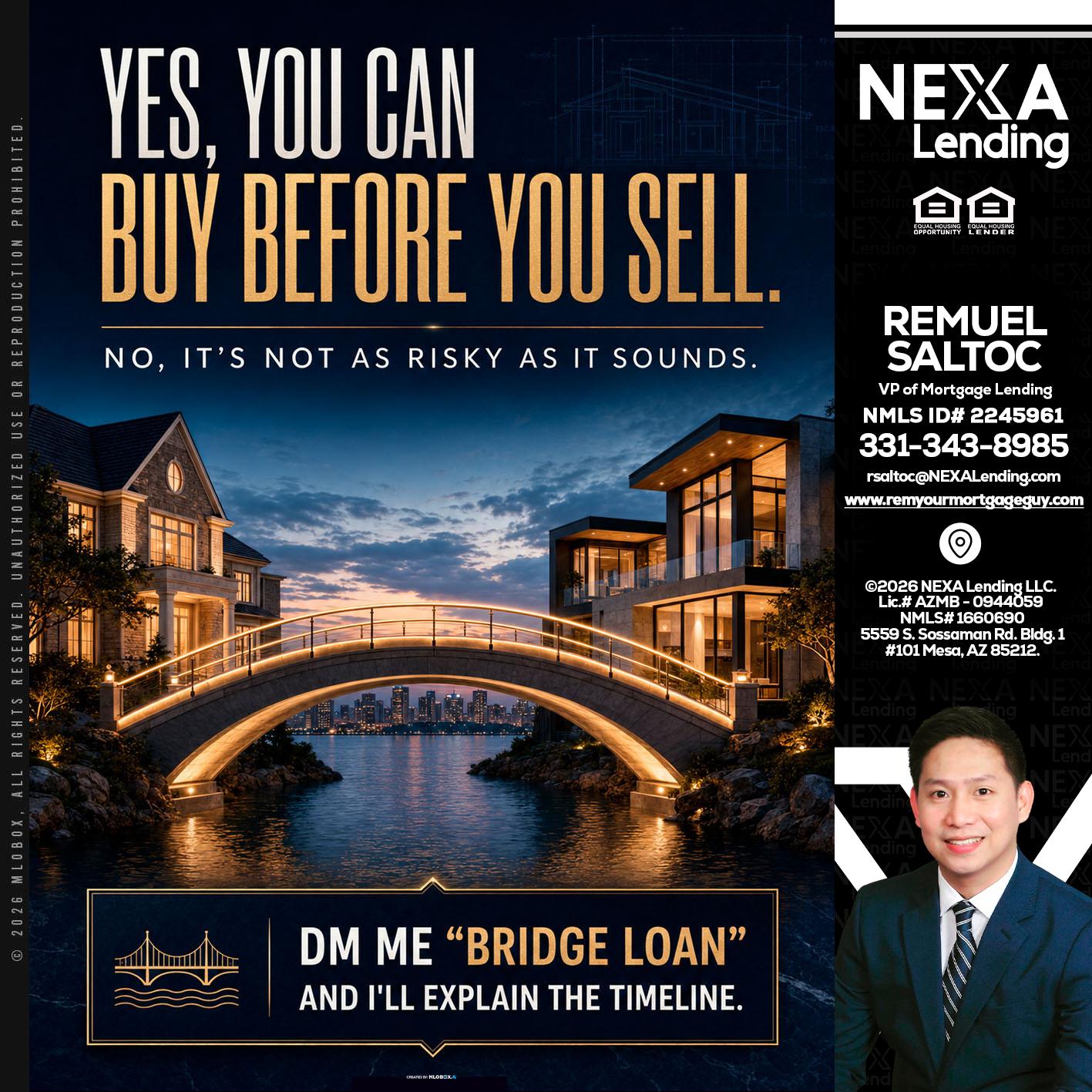 YES, YOU CAN - Remuel Saltoc -VP of Mortgage Lending