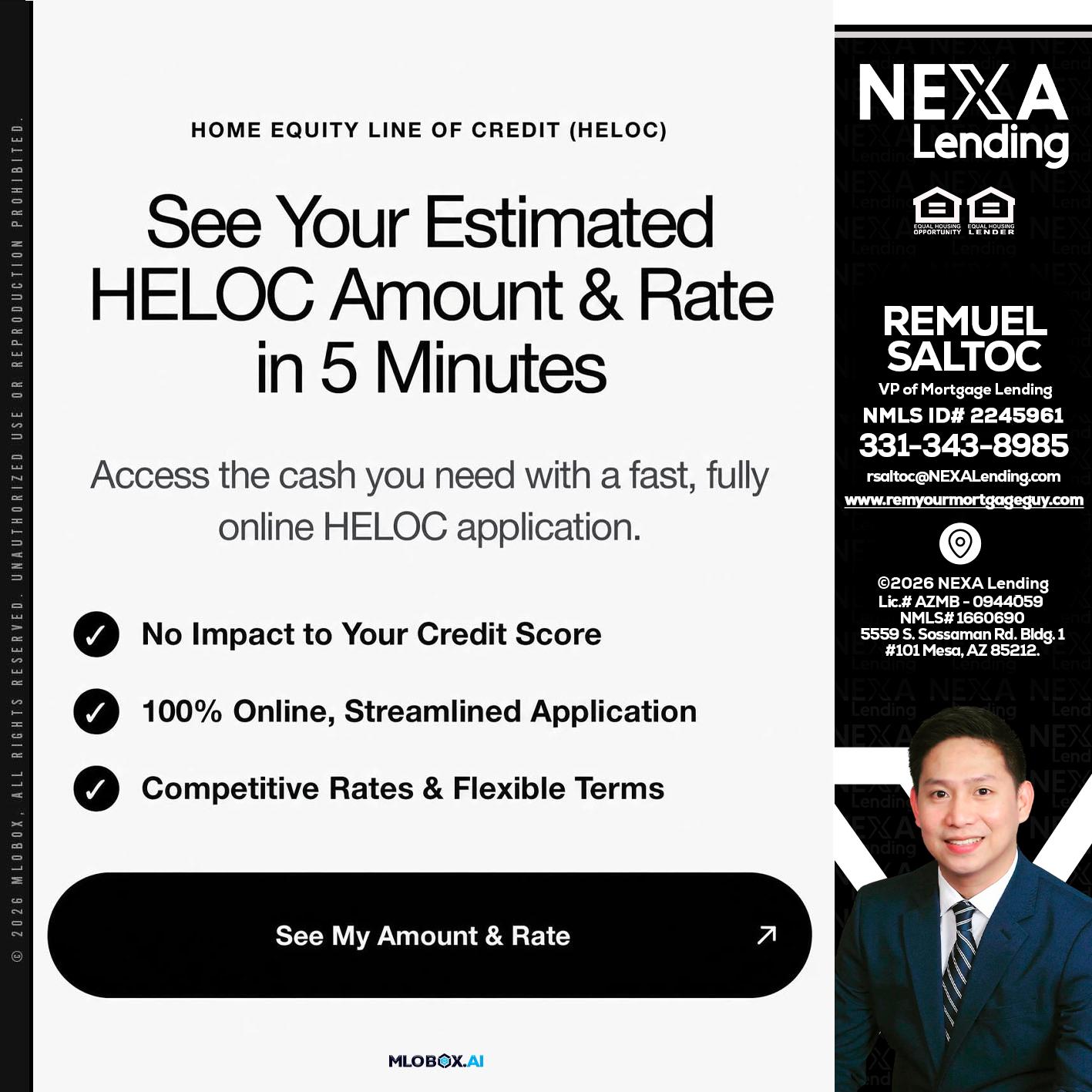 HELOC - Remuel Saltoc -VP of Mortgage Lending