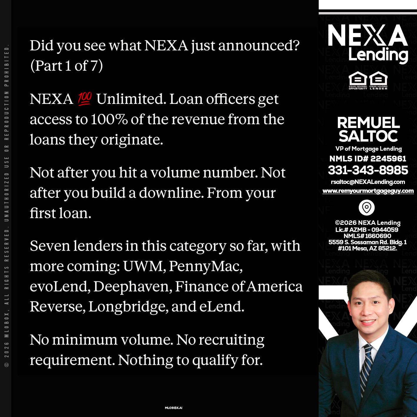 DID YOU KNOW - Remuel Saltoc -VP of Mortgage Lending