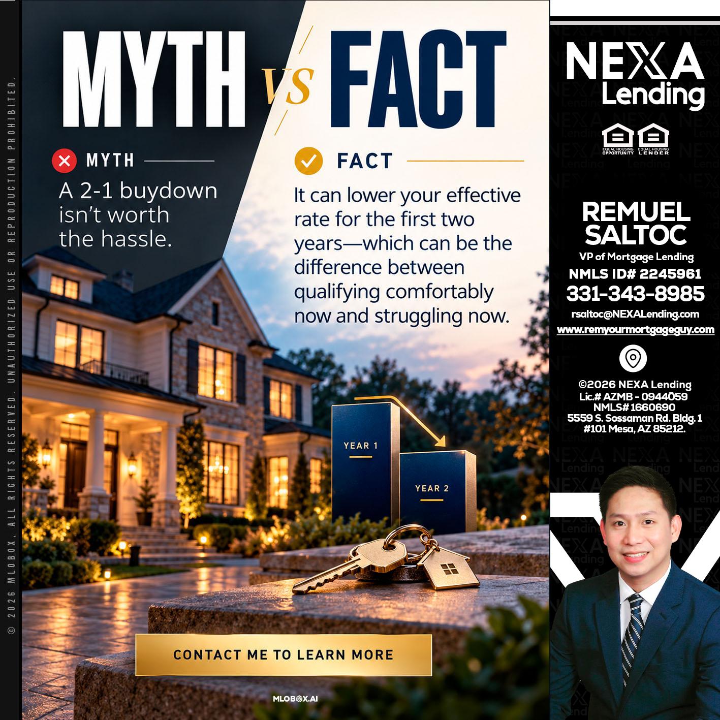 MYTH VS FACT - Remuel Saltoc -VP of Mortgage Lending